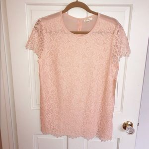 Shoshanna Pink Lace Top NWT Size 10